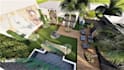 design front yard, backyard, home garden as landscape architect