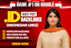 provide high da DR indonesian contextual dofollow id backlinks