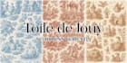 hand draw toile de jouy patterns for a unique textile design