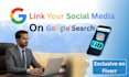 attach your instagram, facebook and tiktok on google search