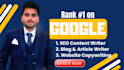 do website seo content writer, blog post, article   and web copywriter