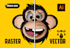 make image to vector, raster to vector, convert to ai, eps, svg, pdf