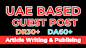 find uae competitor backlinks and do guest post outreach
