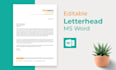 create editable letterhead template in ms word
