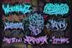 draw unique graffiti handstyle metal logo design