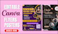design editable canva flyers posters and templates