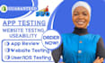 do app testing mobile app testing QA manual testing usability testing app review