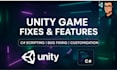 fix bugs, errors, lags in your unity 2d, 3d game and create custom unity scripts