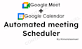 integrate google meet with calendar sync into your website