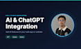 integrate ai and chatgpt into your web app or website