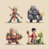 create professional pixel art characters and animations
