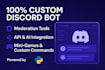 make you a unique discord bot for any purpose