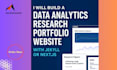 build a data analytics research portfolio website with jekyll or nextjs