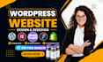 design, redesign wordpress website, landing page, woocommerce, and peptide site