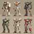 make mecha robot gundam illustrations