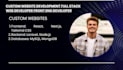 create custom website development full stack web developer frontend developer