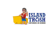 design iconic island trash logo