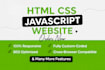 create modern websites using HTML CSS js