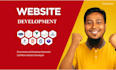 do website development as full stack web developer, PHP laravel HTML CSS js