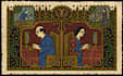 do medieval gothic manuscript style illustration