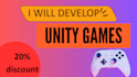 develop and design high quality unity 3d mobile and PC games