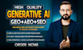 rank your website with ai aeo and GEO generative engine optimization backlinks