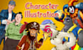 draw your character design concept art