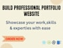 design and develop a professional portfolio website