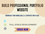 design and develop a professional portfolio website