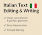 write and proofread italian content with clarity and precision