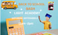 design school, summer camp, educational flyer  grab attention