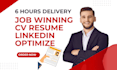 create a write professional cv resume cover letter linkedn optimize update uk