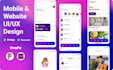 do app ui ux webiste design, app design ui or figma web app