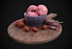 design 3d printable stylized fruits