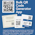 we will do bulk qr code generator for images word PDF CSV inventory