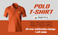 design golf polo t shirt with logo and custom pattern