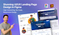 figma landing page with modern and user friendly design