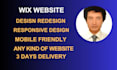 make wix website,wix redesign and wix one page site