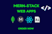 develop ai powered saas webapps or websites with nextjs react and mern