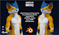 do custom 3d vrchat avatar, vrc furry nsfw model toggles and facial expressions