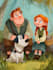draw a professional disney style cartoon character