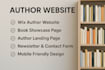 create author website, wix author website, book website, author landing page