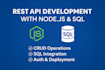 build a secure rest API using node js and sql