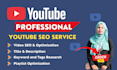 do full youtube SEO and video optimization with keyword research and tags