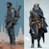 create dnd character art and sci fi concept art