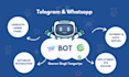 build custom telegram or whatsapp bot