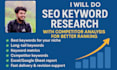 seo keyword research with analysis
