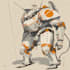 draw your mecha robot fanart or original in digital artwork