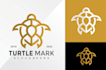 create a unique turtle and dog mascot logo