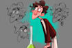 design a 2d cartoon character